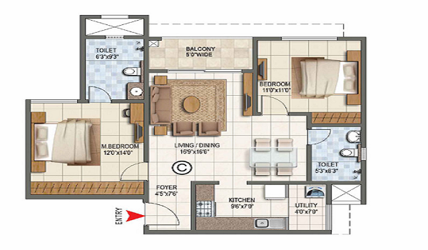 Godrej Aqua Vista Floor Plan